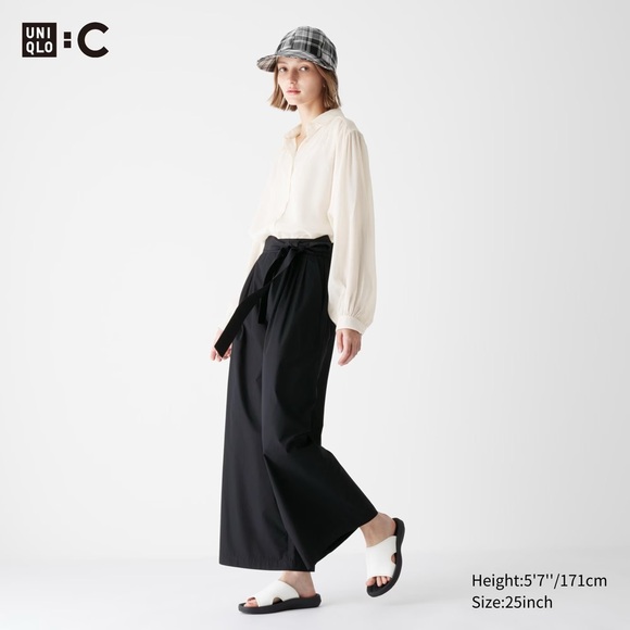 UNIQLO:C Belted Wide Leg Pant - Picture 2 of 2